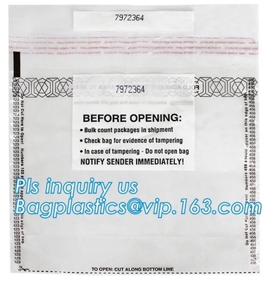 Confidential Document Bags Antistatic Security Bags Evidence & Chain of Custody Bags Patient's Medicine Protection Bags