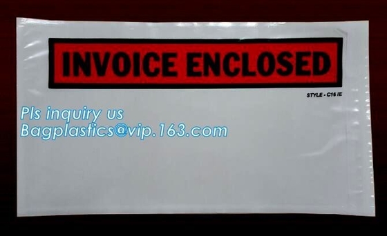 TNT DHL shipping packing list document envelopes, packing list padded envelope, tamper proof express use plastic packing