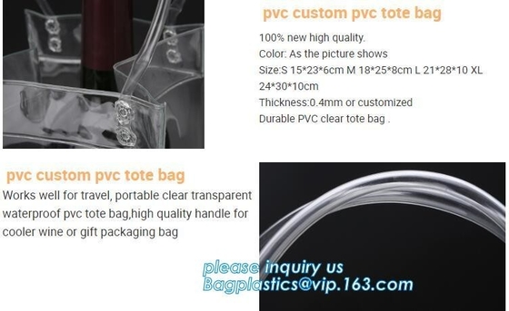 Eco friendly PVC CUSTOM ECO TOTE BAG, WINE HANDLE BAG, HANDY BAG, WINE CARRIER BAG, WINE PACK, WINE PROTECTION, BOTTLE P