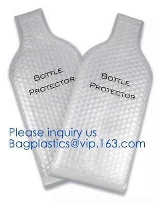 k bottom leakproof reusable wine bottle protector 3 pack bubble travel protective bag,USA Amazon WineSkin Protecto