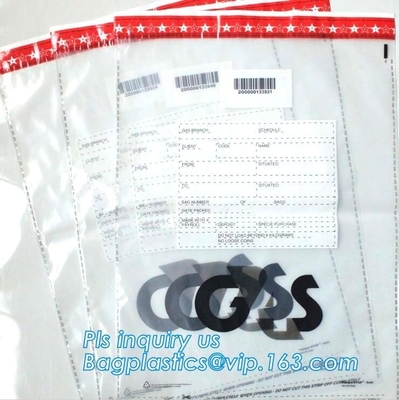 Bank Cash Biodegradable Mailing Bags Deposit Bags Security Tape Tamper Evident Opaque Bank Deposit Cash Handling