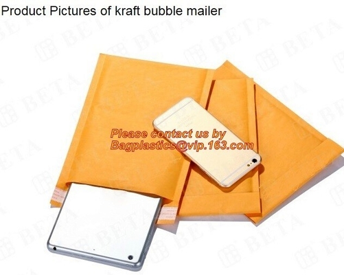 Kraft Bubble Biodegradable Mailing Bags Glamour Bubble Mailers Peel And Seal Padded Mailing Envelopes For Shipping, Pac