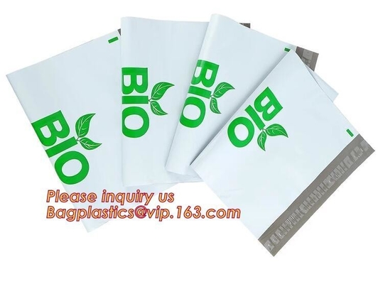 Eco Friendly Waterproof Stretchable Self Sealing Mailing Bags Compostable Corn Starch Bags