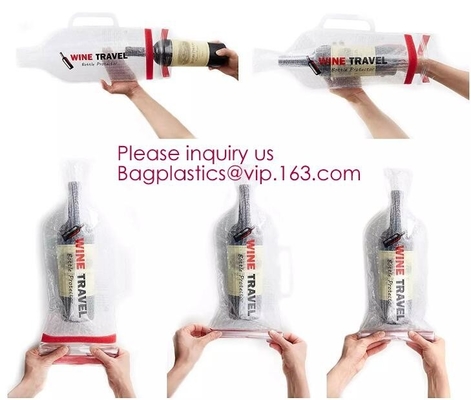 Bottle Protector Bubble Travel Bag,Travel Trip Bag With Bubble Inside And Double ks,Sleeve Travel Bag - Inner Skin