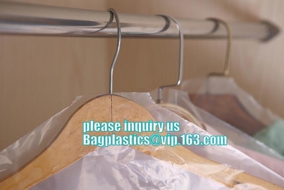 Wholesale Clear Plastic Dry cleaning poly garment bags for packing clothes storage on roll,dry cleaning plastic rolls ba