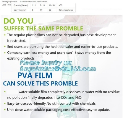 Environmental Protection Plastic PVA Dog Type Water Soluble bags, Natural Water Soluble Laundry bag, Water soluble laund
