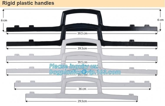Customized Printing And Size Rigid Snap Handle Bag/Rigid Handle Plastic Bag/Handle Polybag,Rigid Snap Loop Handle Plasti