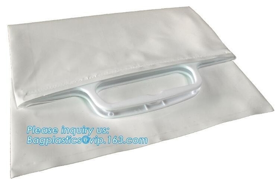 Customized Printing And Size Rigid Snap Handle Bag/Rigid Handle Plastic Bag/Handle Polybag,Rigid Snap Loop Handle Plasti