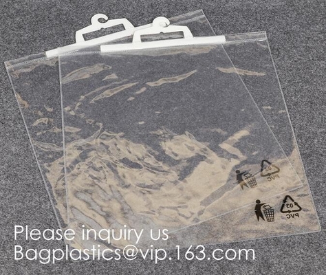 Plastic Hanger Hook Bag Package Anti Dust EVA Underwear Biodegradable Hanger Laundry Bags, cloth bags, file bags, hanger