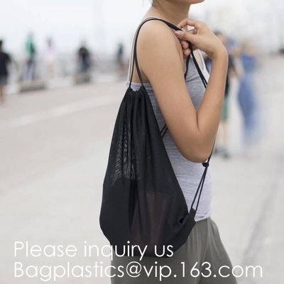 Heavy Duty Laundry Nylon Mesh Stuff Bag With Sliding Drawstring,Durable Nylon Mesh Drawstring Laundry Bag Portable Trave
