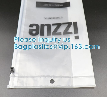 HOOK HANDLE BAGS, RIGID HANDLE ZIPPER BAGS, SWIMWEAR BAGS Custom Hanging Hook Packaging Bag