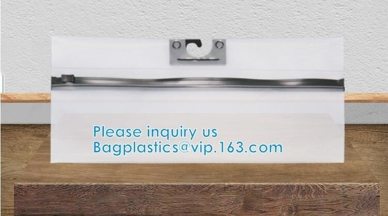 VINYL HANGER HOOK BAGS, UNDERWEAR PACKING, HANGER HOOK, HANGER ZIPPER BAGS, HANGER SLIDER BAGS