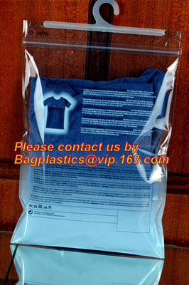 VINYL HANGER HOOK BAGS, UNDERWEAR PACKING, HANGER HOOK, HANGER ZIPPER BAGS, HANGER SLIDER BAGS