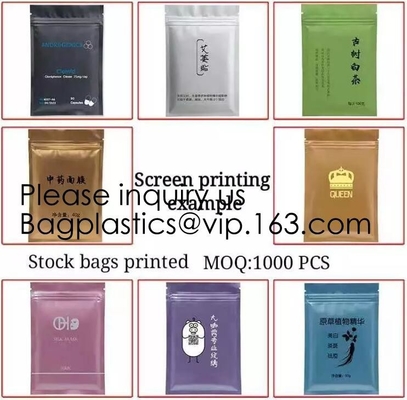 Holographic Packaging Bags For Glitter Powder Packing Laser Small Zipper Lip Mask Bag Eyebrow Brush Hologram Foil Pouch