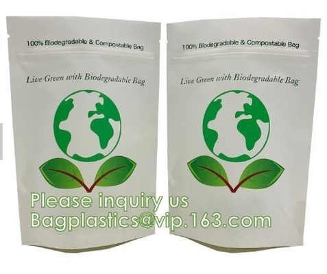 Bagease Bagplastics Brown Kraft Compostable k Food Standup White Resealable Big Stock Plain Paper Bags