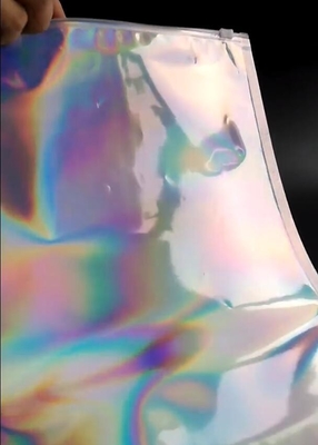 Metallized Slider Zipper Mailer pack Hologram Shiny Foil Glamour Holographic Mailers Metallic Apparel garment clothes