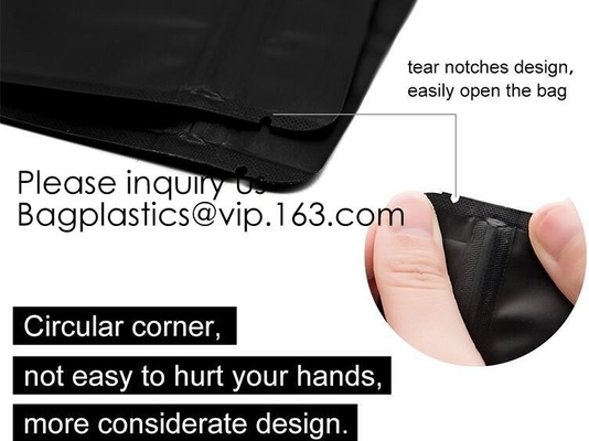 Laminated Material Metalized Film Side Gusset Pouches,Digital Metaled Print Stand Up Metaled Pouch,Resealable Metalized