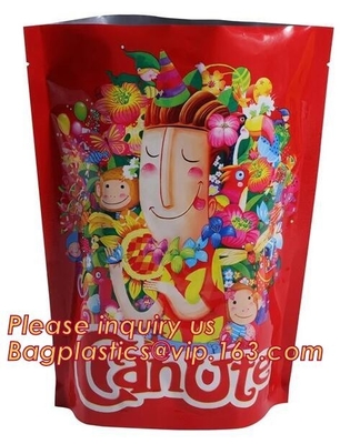 Matte finish 250g 500g metalized foil k stand up packaging bag for dry fruits packaging pouch,Metalized foil fish