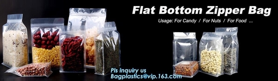 Snacks Plastic bag Stand Up Zipper Bag with Window,1 pound 500g Wholesale custom printed k bag zipper bag stand up