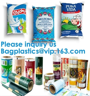 Food Grade Chocolate Bar Packaging Bags /Printed Wrapper For Candy Bar Plastic Roll Film,flexible snack food packaging