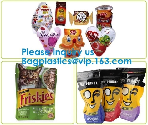 High Barrier Silver Packaging Bags,Aluminum Foil Stand Up Pouch With Spout For Baby Food Packaging Bagease, Bagplastics