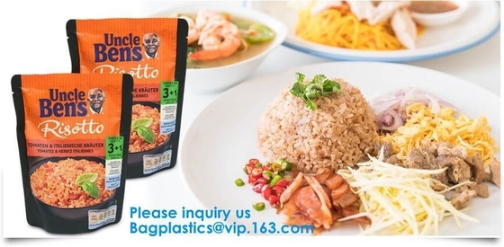 Custom Printed Stand Up Zipper Bags, Aluminum Foil Mylar Food Grade Plastic Stand Up k Pouch Bag