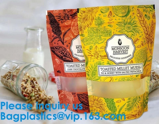 Choco, Chocolate pouch, Custom Printed 1/8oz 1/4oz 1/2oz 1oz 3.5 Gram k CBD Gummies Packaging Mylar Pouch Bag