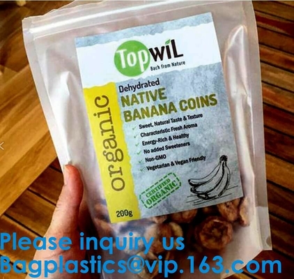 Stand Up k Logo Printed Kraft Craft Paper Bags Food Grade Stand Up Zipper Frozen Pouch Bag Bagease Bagplastics