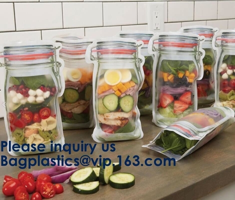 Customized Bottle Shaped Pouch /Shaped Pouch Bags,Plain Color Stand Up Pouch Bags With k,Top Handle Grip Seal Holo