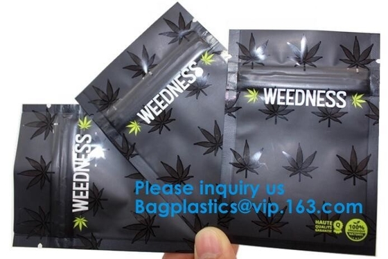 Custom Label Printed 0.5g 1g 2g Black Matte Smell Proof Aluminum Foil k Zipper Bag Smell Proof Bag Child Proof Myl