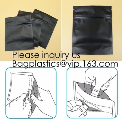 Child Proof k Smell Proof Mylar Bag for Weed,Medical Matte Smell Proof Weed Foil Packaging Edible Mylar Plastic Ba