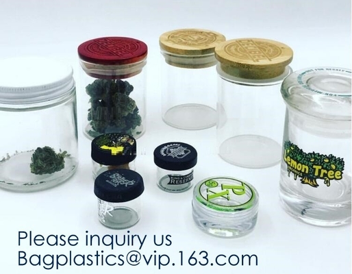 Glass Jar 3ml,5ml,7ml,10ml,15ml,30ml Storage Bottles & Jars, Small Glass Jars Containers Silicone,Plastic,Bamboo,Glass
