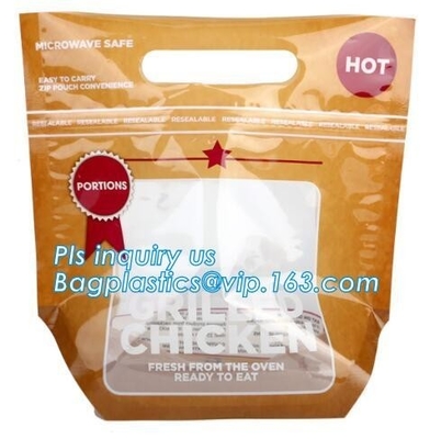Hot roast chicken bag/hot roast plastic packaging bag for duck,chicken,fish, Fried Chicken Packaging Clear Microwaveable