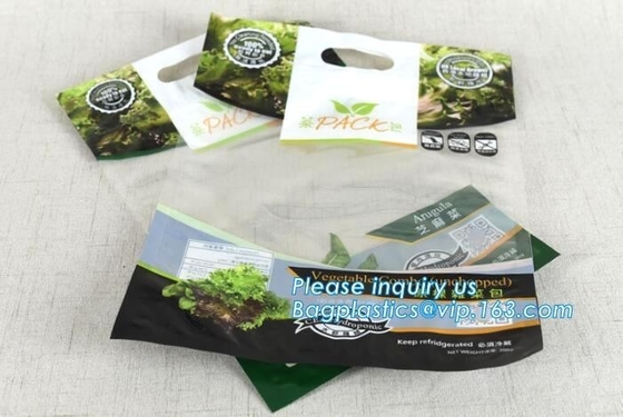 slider lock packaging pouch vent hole and handle, grape bag/mango bag/fruit vegetable slider, Slider Zip Lock Zipper Fr