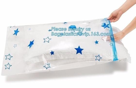 vacuum space bag with hanger, canvas vacuum bag for bedding, vacuum storage bag for home storage, bagplastics, pacrite