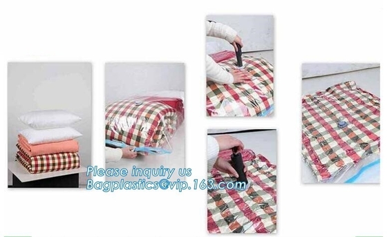 vacuum storage bag set, plastic nylon pe vac bag for travel,  clothes storage bags vacuum, bagplastics, bagease