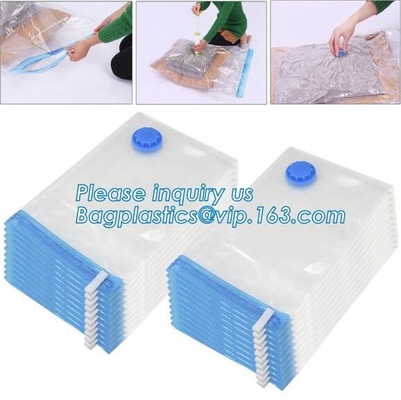 vacuum storage bag set, plastic nylon pe vac bag for travel,  clothes storage bags vacuum, bagplastics, bagease