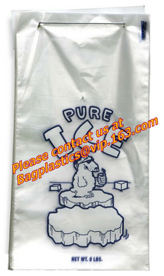 Ice cube bag, ice pack bag, fresh ice bag, ice wicketed bag, staple ice bag, ice pack, Ice Bags, Wine Carriers, Juice, Beverage Bags, Wine Gift, Portable, Party Bags, Icebags