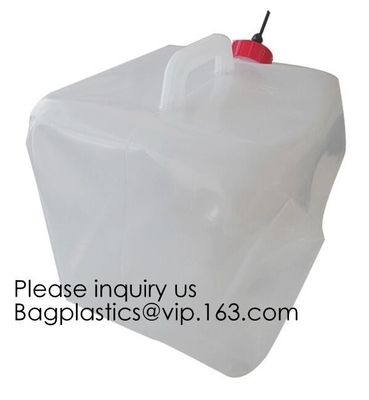 Outdoor Camping Hiking 5 Gallon/20L Portable Collapsible Folding Water Bucket drinking water storage bag, bagease, bagpa