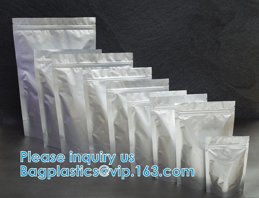 Zipper Lock Leakproof Reusable Storage Pouches For Zip Food Storage Lock Packaging With Tear Notches