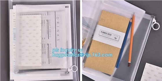 Custom Packaging Clear PVC Jelly Bag with Plastic Slider k PVC Storage Cosmetics Packing Bag, white logo small pla