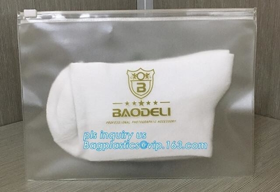 LDPE PP PVC FOIL plastic slider zip k clothing packaging bag with zipper, PE recloseable zipper bag, Eco-friendly