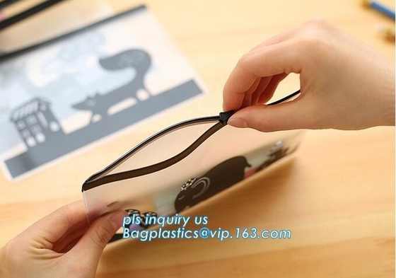 pp transparent bag with zipper slider forclothing packing, clear vinyl pvc zipper bags, slider zipper bag, pvc bag with