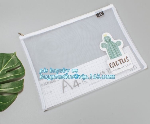 PP Zipper Slider Bag, Plastic Buckle Bag Storage slider zipper bag, slide grip report cover slider bar clear folders