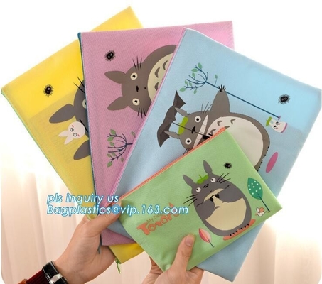 canvas pencil bag zippered stationery storage pouch student school office gift, Sackcloth Pen Pencil Makeup Case Canvas