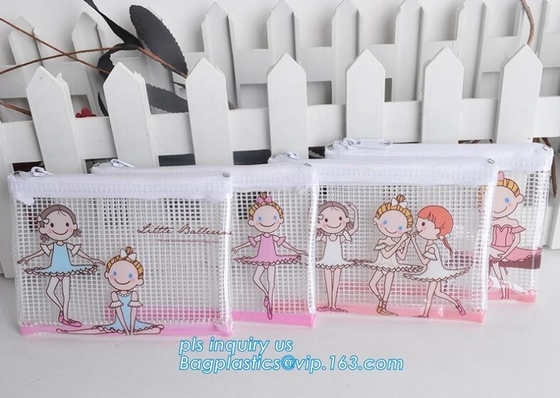 100% Biodegradable eco-friendly k slider plastic transparent clear EVA bag, stationery package slider bag with cus