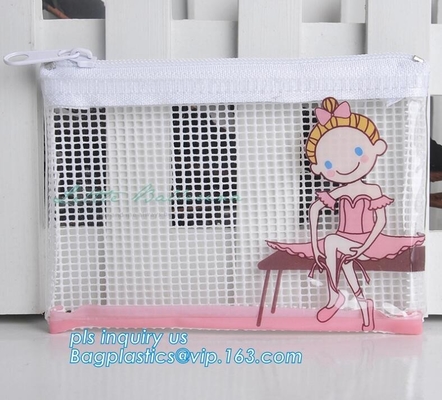 slider k bag for stationery, tools, documents, EVA Skin Care Packaging Bags With Slider Zipper, pencil packing bag