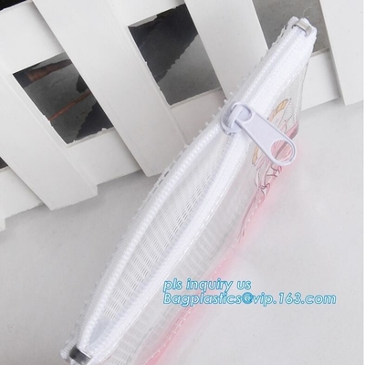 slider k bag for stationery, tools, documents, EVA Skin Care Packaging Bags With Slider Zipper, pencil packing bag
