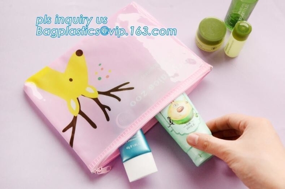slider k bag for stationery, tools, documents, EVA Skin Care Packaging Bags With Slider Zipper, pencil packing bag
