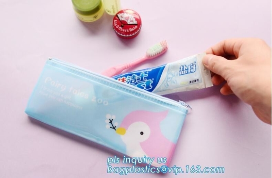 slider k bag for stationery, tools, documents, EVA Skin Care Packaging Bags With Slider Zipper, pencil packing bag